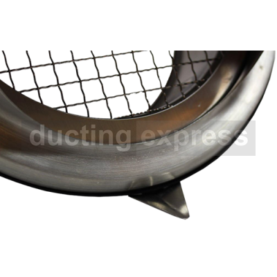 160 Diameter Stainless Steel Bull Nose Vent - Grille - VLA SS