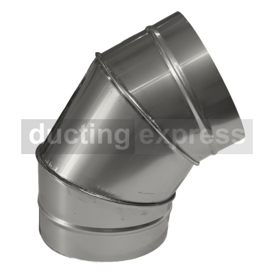 45 Degree Bend 180 Diameter - 304 Grade Stainless Steel