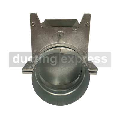 Blast Gate Damper Spiral & Flex Adapter 125mm Diameter