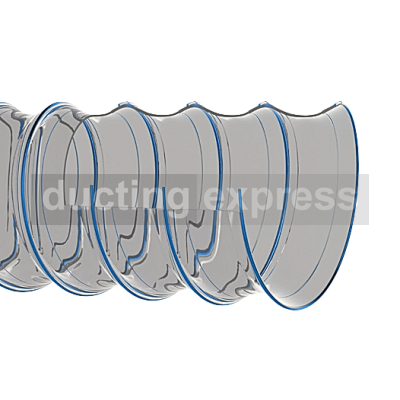 Medium-Heavy Duty Flexible PVC Coated Ducting 160mm Diameter 10 Meter Length - 012037-160-0100