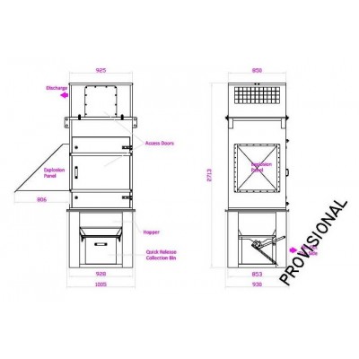 New Dust Extraction Filter Type 25M 11kw 8000 M3H
