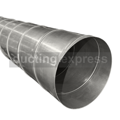 Spiral Duct X 3 Meters Long 100 Diameter - 316 Grade Stainless Steel