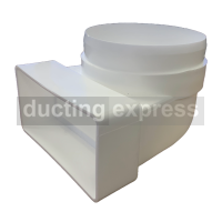 100mm To 110 X 54  Rigid Plastic 90 Degree Transformer