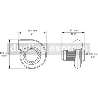 Nederman N16 Flexible Arm Fan Single Phase 0.55kw For Use With Nederman Extraction Arms - 14510121