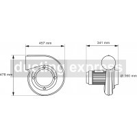 Nederman N24 Portable Flexible Arm Fan Single Phase 0.75kw 220-230v - 14512222