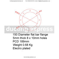 Flange To Flex Quick Release Adapter 150mm Diameter