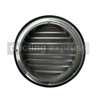 125 Diameter Stainless Steel Bull Nose Vent - Grille - VLA SS