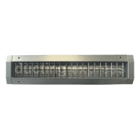Double Deflection Grilles For Round Ducts 425mm X 75mm (LxH)