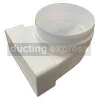 100mm To 110 X 54  Rigid Plastic 90 Degree Transformer