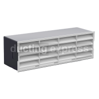204 X 60mm Plastic Duct Air Brick With Adapter