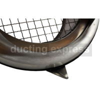 200 Diameter Stainless Steel Bull Nose Vent - Grille - VLA SS