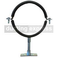 224 Diameter Rubber Lined Suspension Clip Single Hanger With Hanger Bolt