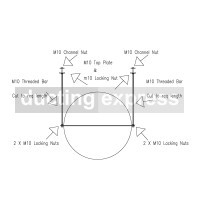 Split Clips 224mm Diameter - 304 Grade Stainless Steel