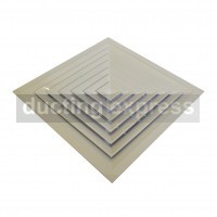 4-way Ceiling Diffusers 295 X 295 Neck Size 150 X 150 (9010)
