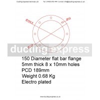 Flat Bar Flange 150mm Diameter
