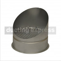 Express Duct Bird Beak With Mesh 80mm
