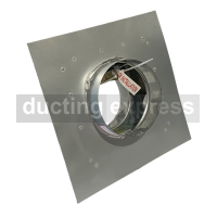 Fire Damper C/w Plate Frame 160 Diameter