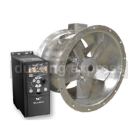 Flakt Woods Case Mounted Axial Fan 500mm MaXFan Compac C/w 230v Inverter 3 Phase Motor - EJ513266