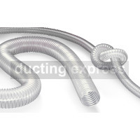 Food Grade Flexible PU Ducting 125mm Diameter 10 Meter Length PROTAPE PUR 330 FOOD (330-0125-0000)