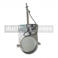 Pneumatic Blast Gate Dampers 100 Diameter With With 316 Stainless Steel Blade