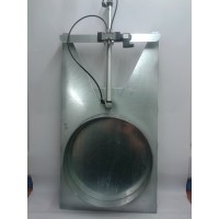 Pneumatic Blast Gate Dampers 400 Diameter With Galvanised Steel Blade