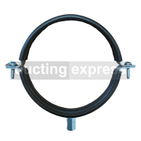 Rubber Lined Suspension Clip Single Hanger M8 Or M10 180mm