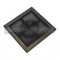 Ventilation Grille With Mesh 150 Diameter Black