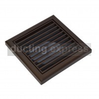 Ventilation Grille With Mesh 150 Diameter Brown