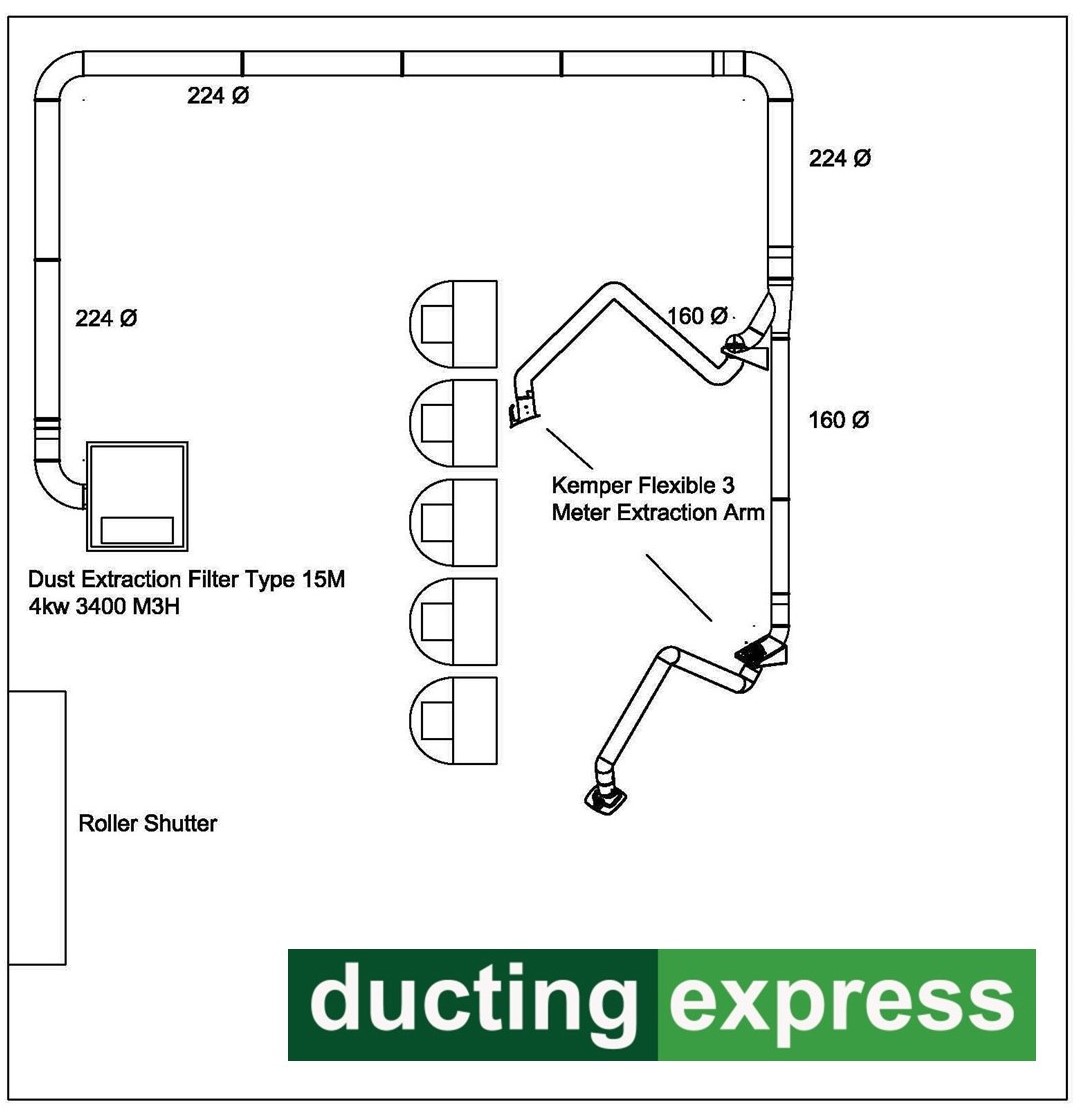 New extraction system installation