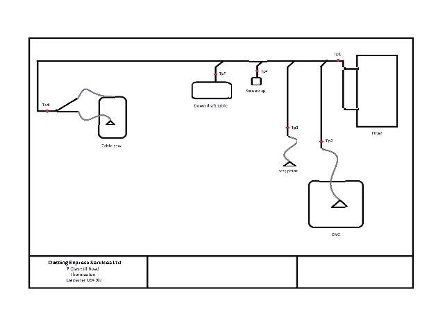 Wood Waste Extraction Drawing